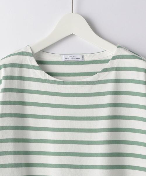 green label relaxing（グリーンレーベルリラクシング）の「SC バスク ボーダー 5分袖 カットソー（Tシャツ/カットソー・メンズ・ブラック/ケリー/その他1・SMALL/MEDIUM/X-LARGE/LARGE）」の18枚目の写真