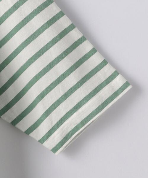 green label relaxing（グリーンレーベルリラクシング）の「SC バスク ボーダー 5分袖 カットソー（Tシャツ/カットソー・メンズ・ブラック/ケリー/その他1・SMALL/MEDIUM/X-LARGE/LARGE）」の7枚目の写真