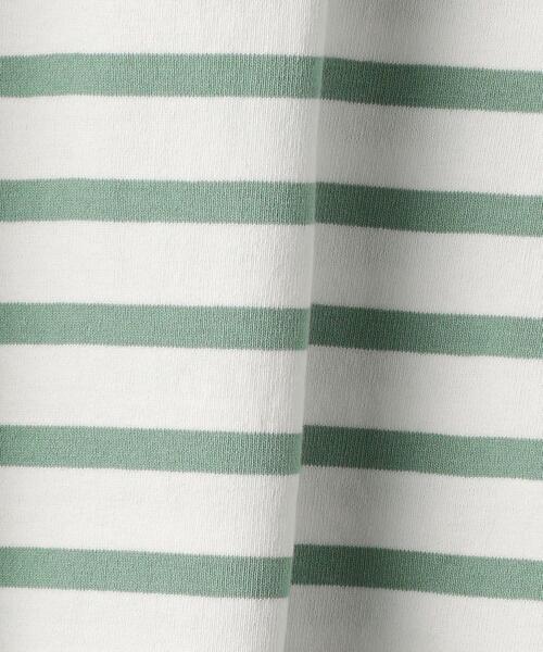 green label relaxing（グリーンレーベルリラクシング）の「SC バスク ボーダー 5分袖 カットソー（Tシャツ/カットソー・メンズ・ブラック/ケリー/その他1・SMALL/MEDIUM/X-LARGE/LARGE）」の9枚目の写真