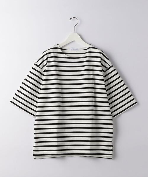 green label relaxing（グリーンレーベルリラクシング）の「SC バスク ボーダー 5分袖 カットソー（Tシャツ/カットソー・メンズ・ブラック/ケリー/その他1・SMALL/MEDIUM/X-LARGE/LARGE）」の10枚目の写真