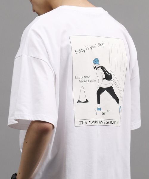 ルーズシルエット イラスト グラフィックプリント 半袖 ビッグtee Skateboatd Boy Tシャツ カットソー Air Tokyo Sellection エアートウキョウセレクション のファッション通販 Zozotown ルーズシルエット イラスト グラフィックプリント 半袖 ビッグtee Skateboatd Boy Tシャツ カットソー Air Tokyo Sellection エアートウキョウセレクション のファッション通販 Zozotown
