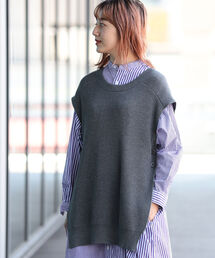 BEAMS BOY | BEAMS BOY / カーディガン リブ ベスト(ベスト)