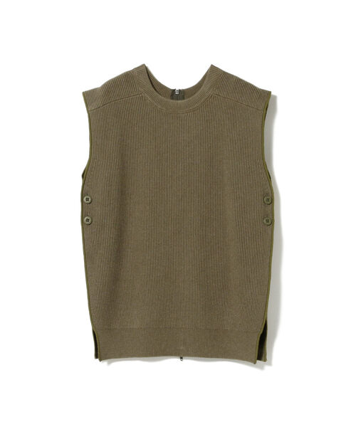 BEAMS BOY（ビームスボーイ）の「BEAMS BOY / カーディガン リブ ベスト（ベスト・レディース・グレー/オリーブ・ONE SIZE）」の22枚目の写真