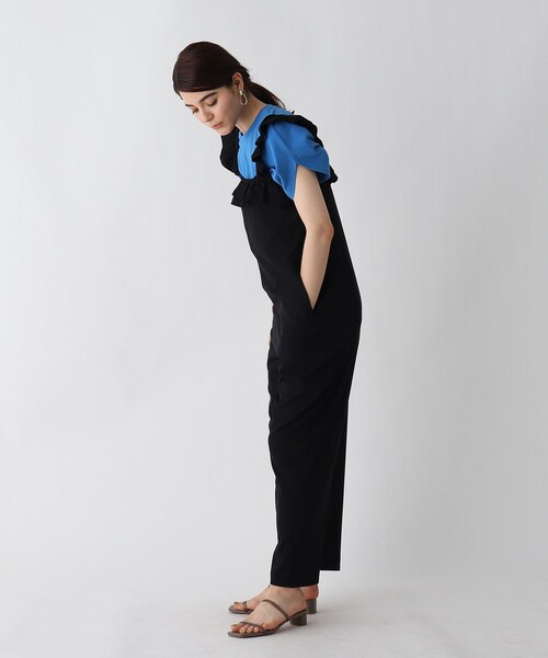 AG by aquagirl(エージーバイアクアガール)の「◆フリルロングサロペット(サロペット/オーバーオール・レディース・パープル系4/ブラック・36/38)」の9枚目の写真