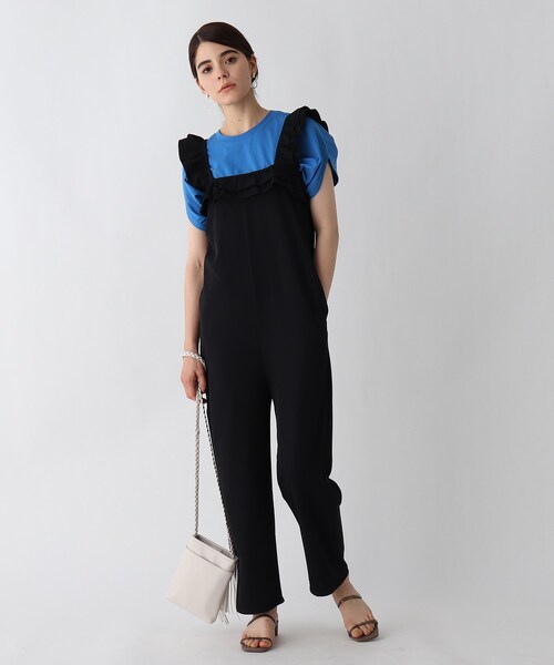 AG by aquagirl(エージーバイアクアガール)の「◆フリルロングサロペット(サロペット/オーバーオール・レディース・パープル系4/ブラック・36/38)」の17枚目の写真