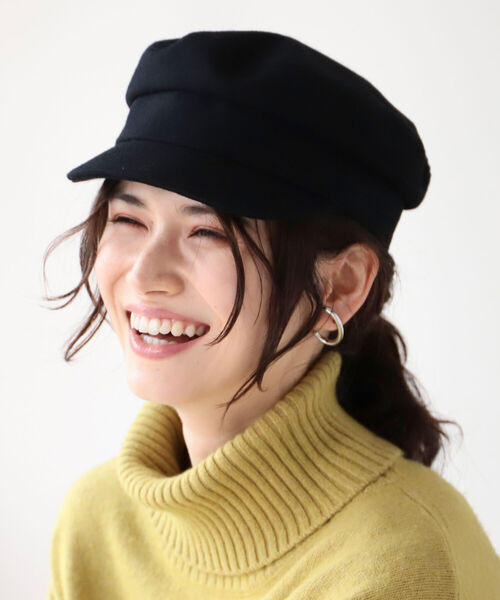 B:MING by BEAMS（ビーミングバイビームス）の「B:MING by BEAMS / マリン キャスケット 21AW（キャスケット・レディース・ブラック/ベージュ/グレー・ONE SIZE）」の2枚目の写真