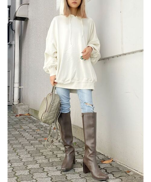 GYDA（ジェイダ）の「フェイクレザーキルティング4WAYリュック（バックパック/リュック・レディース・ブラック/オリーブ・FREE）」の4枚目の写真