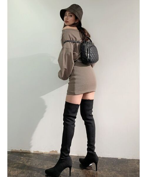 GYDA（ジェイダ）の「フェイクレザーキルティング4WAYリュック（バックパック/リュック・レディース・ブラック/オリーブ・FREE）」の10枚目の写真