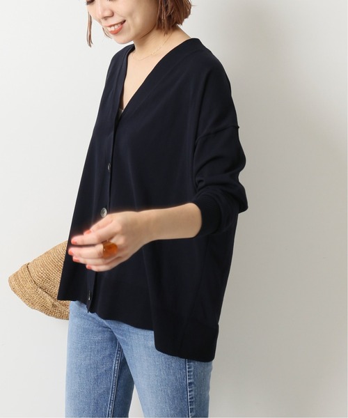 極美品✨スピックアンドスパンicecotton カーディガン　紺　2024 極美品✨スピックアンドスパンicecotton カーディガン 紺 2024