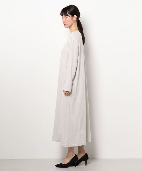 ワンピースななんちゃん Beautiful Cotton 綿100％〉 マキシカットソーTワンピース