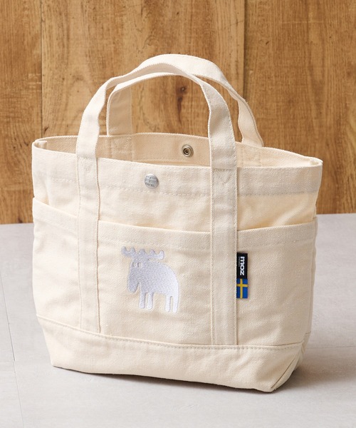 moz(モズ)の「【moz】CANVAS 帆布ミニトート ZZHC-04(トートバッグ・レディース・ブラック/グレー/ホワイト/ベージュ/レッド/ブルー/ホワイト系3/ブラック系2/ブラック系3/グリーン/ホワイト系1/ホワイト系2・FREE)」の4枚目の写真