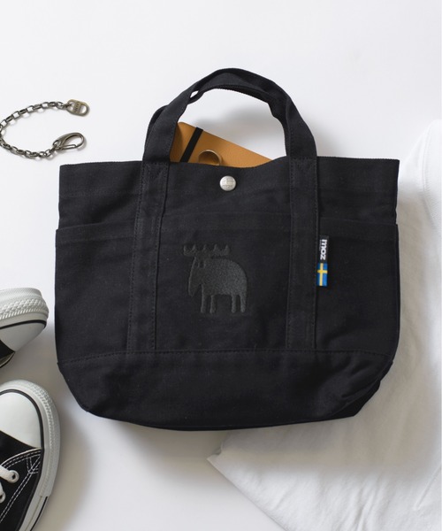 moz(モズ)の「【moz】CANVAS 帆布ミニトート ZZHC-04(トートバッグ・レディース・ブラック/グレー/ホワイト/ベージュ/レッド/ブルー/ホワイト系3/ブラック系2/ブラック系3/グリーン/ホワイト系1/ホワイト系2・FREE)」の5枚目の写真