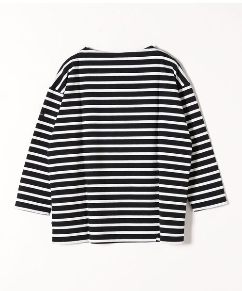 Le Minor(ルミノア)の「【SHIPS any別注】Le minor: ボーダー ロングスリーブ TEE(Tシャツ/カットソー・レディース・ホワイト/ブラック/レッド・ONE SIZE)」の5枚目の写真