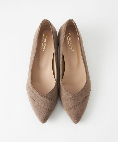 closet story(クローゼットストーリー)の「<closet story(クローゼットストーリー)>キリカエ パンプス 35(パンプス・レディース・ブラック/ベージュ/ロイヤルブルー・23cm/23.5cm/24cm/24.5cm)」の7枚目の写真