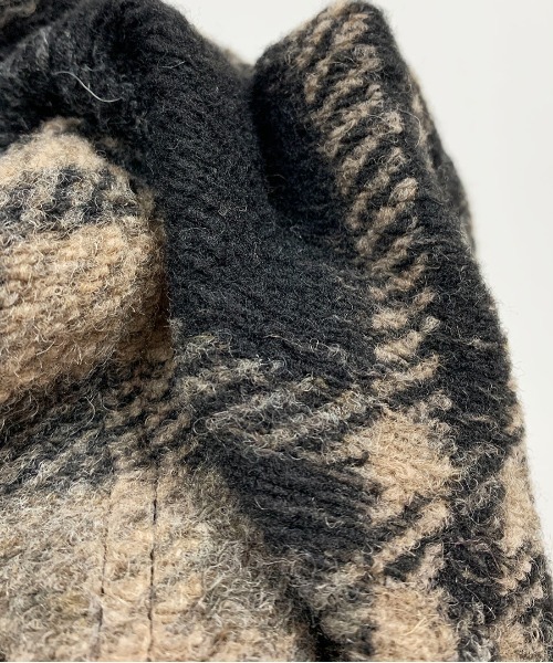 PICCIN（ピッチン）の「【日本製】〈手洗い可能〉イタリアンエアリーチェック柄ロングガウン（その他アウター・レディース・ベージュ/ブラウン/グレイッシュベージュ/グリーン/ブラック系その他・M）」の18枚目の写真