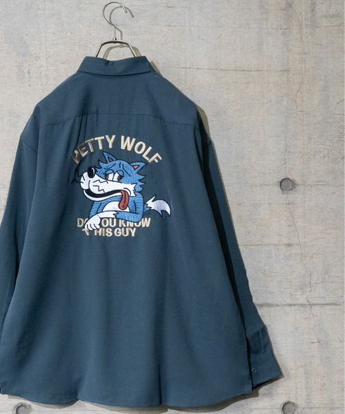 Limited Line Naive Magic（リミテッドラインナイーブマジック）の「【a】ナチュラルストレッチ バック刺繍シャツ（シャツ/ブラウス・メンズ・ブルー/ワイン/ブラウン/ブルー系その他/ブラック/マルチ/ワイン系/ベージュ/その他・MEDIUM/LARGE/X-LARGE）」の12枚目の写真