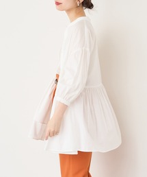 【WEB限定カラー有り】アシメティアードバンドカラーブラウス