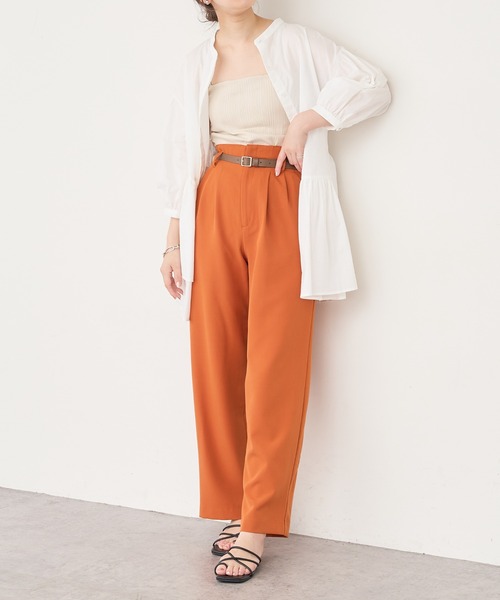 natural couture(ナチュラルクチュール)の「【WEB限定カラー有り】アシメティアードバンドカラーブラウス(シャツ/ブラウス・レディース・ブラック/オフホワイト/サックスブルー/ミント/モカ・FREE)」の18枚目の写真