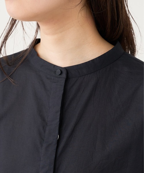 natural couture(ナチュラルクチュール)の「【WEB限定カラー有り】アシメティアードバンドカラーブラウス(シャツ/ブラウス・レディース・ブラック/オフホワイト/サックスブルー/ミント/モカ・FREE)」の20枚目の写真