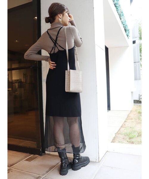 MURUA(ムルーア)の「ミニスクエアショルダーバッグ(ショルダーバッグ・レディース・ブラック/ベージュ・FREE)」の10枚目の写真