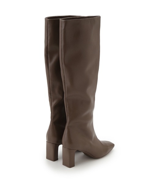 SNIDEL（スナイデル）の「スクエアロングブーツ（ブーツ・レディース・ブラック/モカ/ベージュ・LARGE/SMALL/MEDIUM）」の4枚目の写真