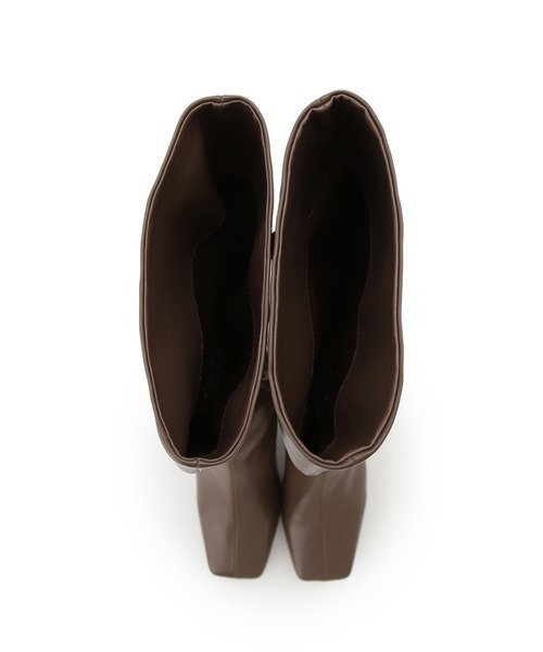 SNIDEL（スナイデル）の「スクエアロングブーツ（ブーツ・レディース・ブラック/モカ/ベージュ・LARGE/SMALL/MEDIUM）」の10枚目の写真