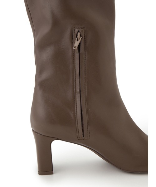 SNIDEL（スナイデル）の「スクエアロングブーツ（ブーツ・レディース・ブラック/モカ/ベージュ・LARGE/SMALL/MEDIUM）」の11枚目の写真