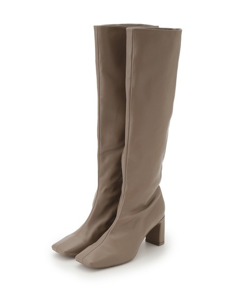 SNIDEL（スナイデル）の「スクエアロングブーツ（ブーツ・レディース・ブラック/モカ/ベージュ・LARGE/SMALL/MEDIUM）」の9枚目の写真