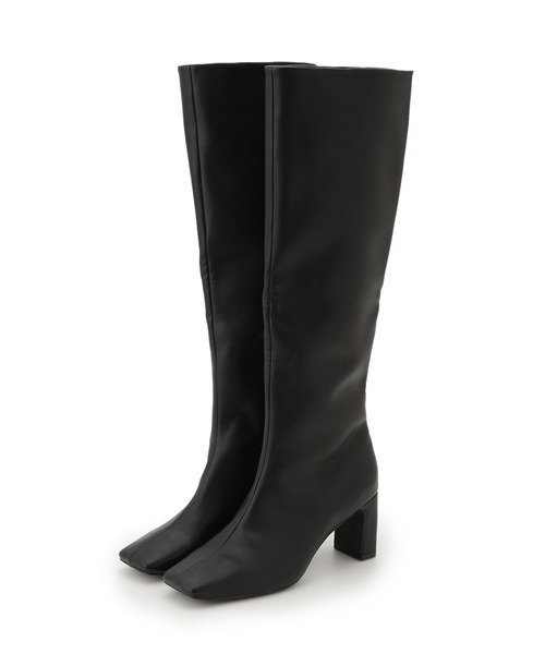 SNIDEL（スナイデル）の「スクエアロングブーツ（ブーツ・レディース・ブラック/モカ/ベージュ・LARGE/SMALL/MEDIUM）」の5枚目の写真