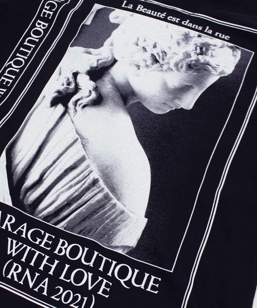 RNA（アールエヌエー）の「M1745 ガレージビーナスプリントロングTシャツ（Tシャツ/カットソー・レディース・ホワイト×レッド/ホワイト×ブラック/ブラック×ホワイト・MEDIUM）」の19枚目の写真