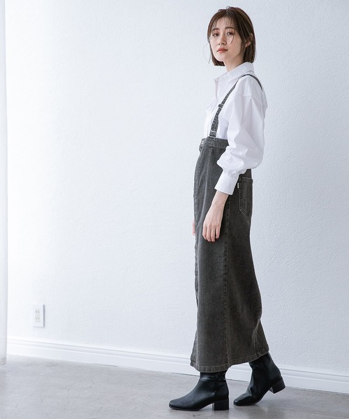 A part by（アパートバイ）の「フェイクレザーロングブーツ　228651（ブーツ・レディース・ブラック/アイボリー/ベージュ系その他・MEDIUM/LARGE）」の5枚目の写真