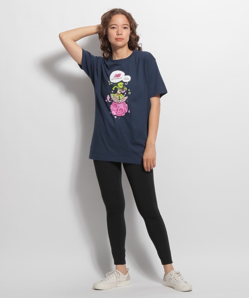NEW BALANCE(ニューバランス)の「【New Balance(ニューバランス)】Athletics プリントTシャツ(Tシャツ/カットソー・レディース・ネイビー・SMALL/MEDIUM)」の2枚目の写真