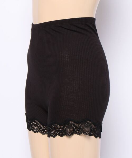 PEACH JOHN（ピーチジョン）の「【肌に優しいオーガニックコットン。腹巻き付きで冷えから守る】オーガニックコットンハイウエストオーバーパンツ（インナーウェア/肌着・レディース・ブラック/アイボリー/ヘザーグレー/ミント/ピンクベージュ/ダークラベンダー/ライトブルー/ブラウン/スモークピンク/グレー・S/M/M/L）」の16枚目の写真