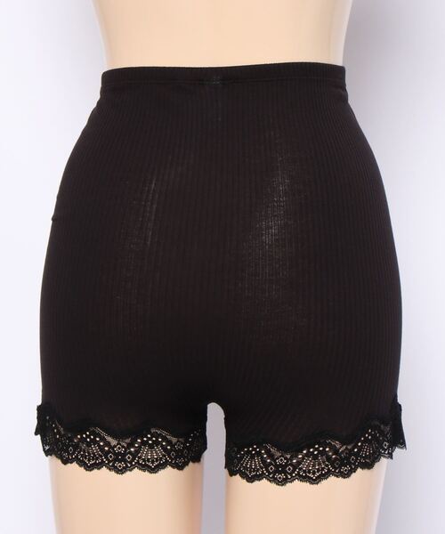 PEACH JOHN（ピーチジョン）の「【肌に優しいオーガニックコットン。腹巻き付きで冷えから守る】オーガニックコットンハイウエストオーバーパンツ（インナーウェア/肌着・レディース・ブラック/アイボリー/ヘザーグレー/ミント/ピンクベージュ/ダークラベンダー/ライトブルー/ブラウン/スモークピンク/グレー・S/M/M/L）」の13枚目の写真