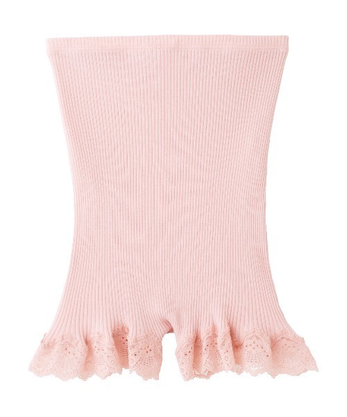 PEACH JOHN（ピーチジョン）の「【肌に優しいオーガニックコットン。腹巻き付きで冷えから守る】オーガニックコットンハイウエストオーバーパンツ（インナーウェア/肌着・レディース・ブラック/アイボリー/ヘザーグレー/ミント/ピンクベージュ/ダークラベンダー/ライトブルー/ブラウン/スモークピンク/グレー・S/M/M/L）」の9枚目の写真