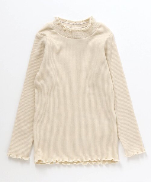 BREEZE（ブリーズ）の「リブメロウロンT（Tシャツ/カットソー・キッズ・ブラック/レッド/オフホワイト/ミント・100/110/120/80/130/90/140）」の2枚目の写真