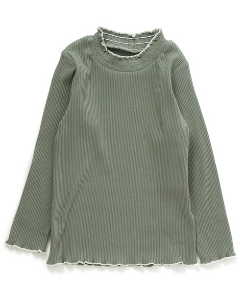 BREEZE（ブリーズ）の「リブメロウロンT（Tシャツ/カットソー・キッズ・ブラック/レッド/オフホワイト/ミント・100/110/120/80/130/90/140）」の4枚目の写真