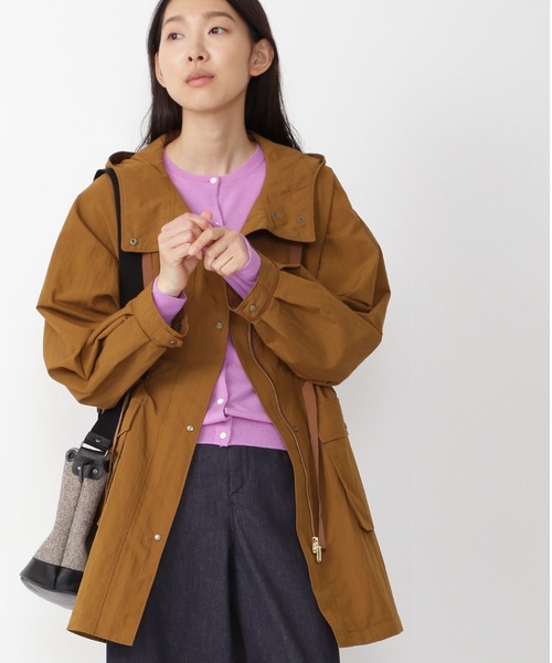 human woman（ヒューマンウーマン）の「◆C/Nタイプライタ－ブルゾン（ブルゾン・レディース・ベージュ系その他/カーキ・MEDIUM/SMALL）」の22枚目の写真