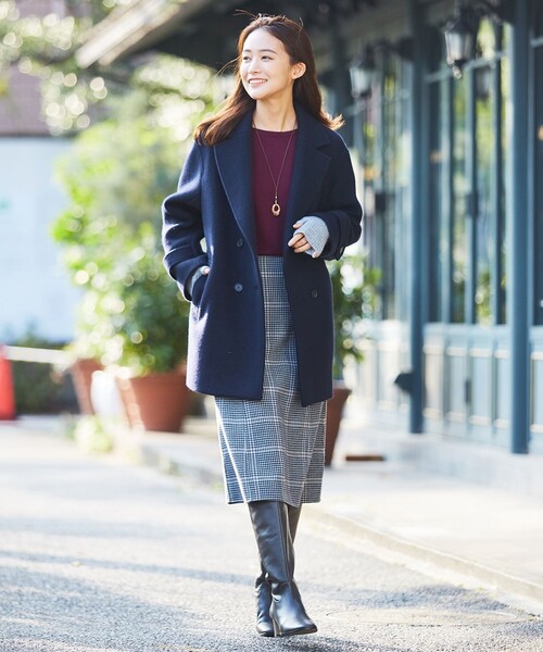 J.PRESS Ladies(J.プレス レディス)の「【洗える】PRINCE ボートネック ニット(ニット/セーター・レディース・ダルブルー系/ベージュ系/ワイン系/ライトグレー系/ピンク系・SMALL)」の21枚目の写真