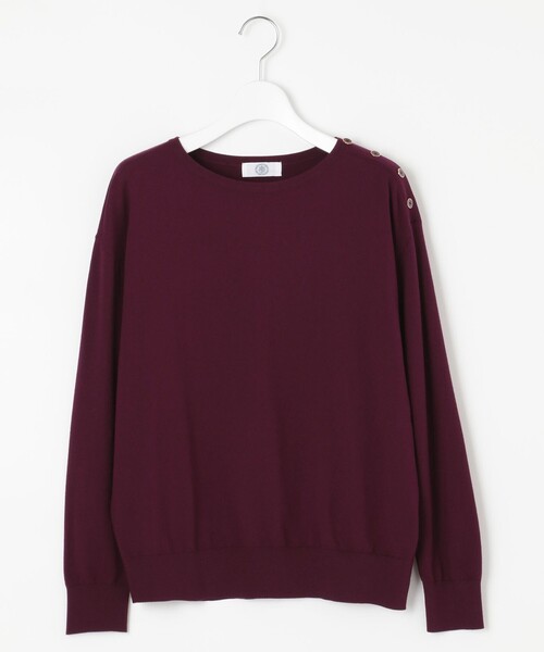 J.PRESS Ladies(J.プレス レディス)の「【洗える】PRINCE ボートネック ニット(ニット/セーター・レディース・ダルブルー系/ベージュ系/ワイン系/ライトグレー系/ピンク系・SMALL)」の9枚目の写真