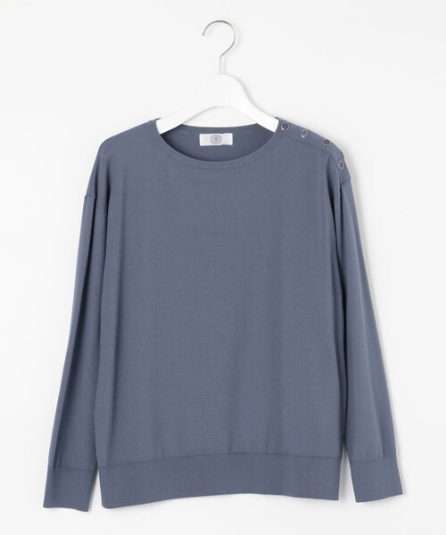 J.PRESS Ladies(J.プレス レディス)の「【洗える】PRINCE ボートネック ニット(ニット/セーター・レディース・ダルブルー系/ベージュ系/ワイン系/ライトグレー系/ピンク系・SMALL)」の11枚目の写真