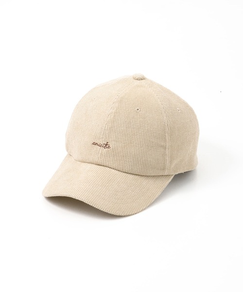 Honeys（ハニーズ）の「コーデュロイキャップ（キャップ・レディース・ブラウン/アイボリー/ピンク/グレー/ブラック/ベージュ系その他/イエロー/ベージュ/ブラック系その他・FREE）」の10枚目の写真