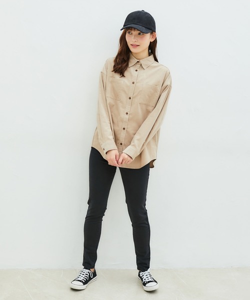 Honeys（ハニーズ）の「コーデュロイキャップ（キャップ・レディース・ブラウン/アイボリー/ピンク/グレー/ブラック/ベージュ系その他/イエロー/ベージュ/ブラック系その他・FREE）」の17枚目の写真