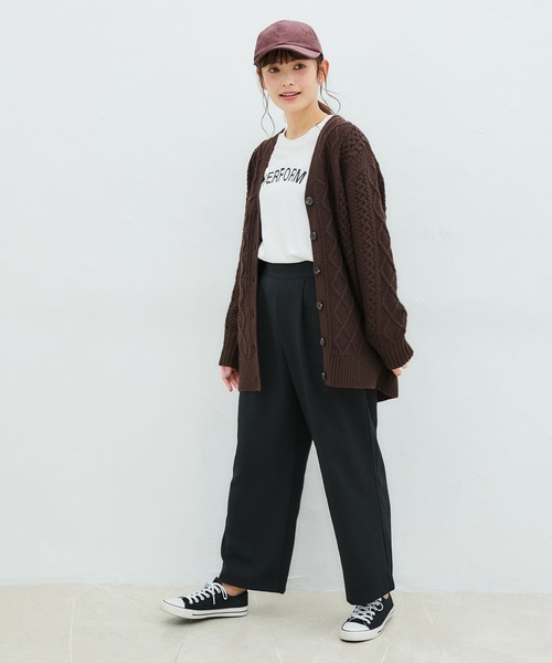 Honeys（ハニーズ）の「コーデュロイキャップ（キャップ・レディース・ブラウン/アイボリー/ピンク/グレー/ブラック/ベージュ系その他/イエロー/ベージュ/ブラック系その他・FREE）」の11枚目の写真