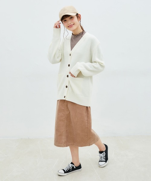 Honeys（ハニーズ）の「コーデュロイキャップ（キャップ・レディース・ブラウン/アイボリー/ピンク/グレー/ブラック/ベージュ系その他/イエロー/ベージュ/ブラック系その他・FREE）」の21枚目の写真