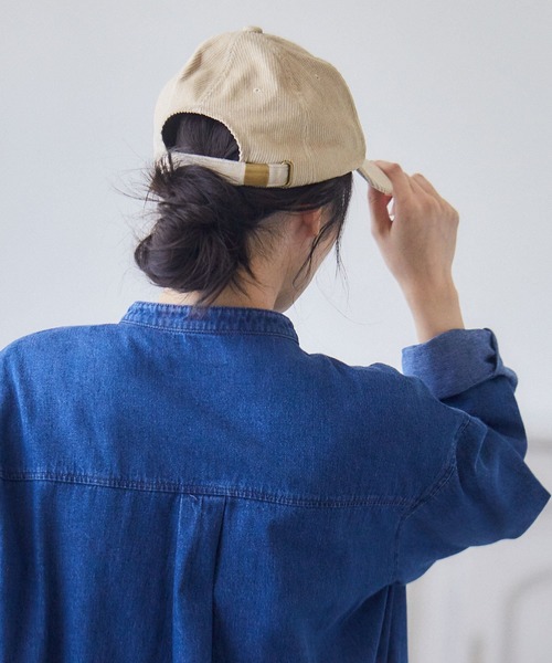 Honeys（ハニーズ）の「コーデュロイキャップ（キャップ・レディース・ブラウン/アイボリー/ピンク/グレー/ブラック/ベージュ系その他/イエロー/ベージュ/ブラック系その他・FREE）」の18枚目の写真