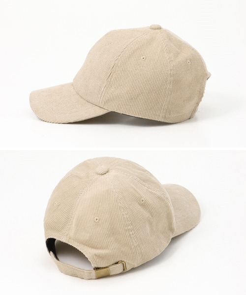 Honeys（ハニーズ）の「コーデュロイキャップ（キャップ・レディース・ブラウン/アイボリー/ピンク/グレー/ブラック/ベージュ系その他/イエロー/ベージュ/ブラック系その他・FREE）」の12枚目の写真