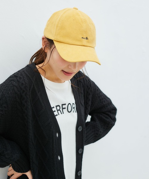 Honeys（ハニーズ）の「コーデュロイキャップ（キャップ・レディース・ブラウン/アイボリー/ピンク/グレー/ブラック/ベージュ系その他/イエロー/ベージュ/ブラック系その他・FREE）」の19枚目の写真