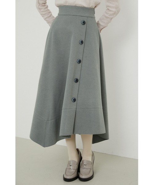 rienda（リエンダ）の「ニットフェイクウールフレアスカート（スカート・レディース・ライトブラウン/ダークブルー/ライトベージュ・SMALL/MEDIUM）」の12枚目の写真