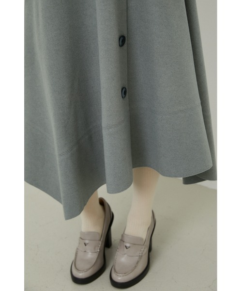 rienda（リエンダ）の「ニットフェイクウールフレアスカート（スカート・レディース・ライトブラウン/ダークブルー/ライトベージュ・SMALL/MEDIUM）」の10枚目の写真